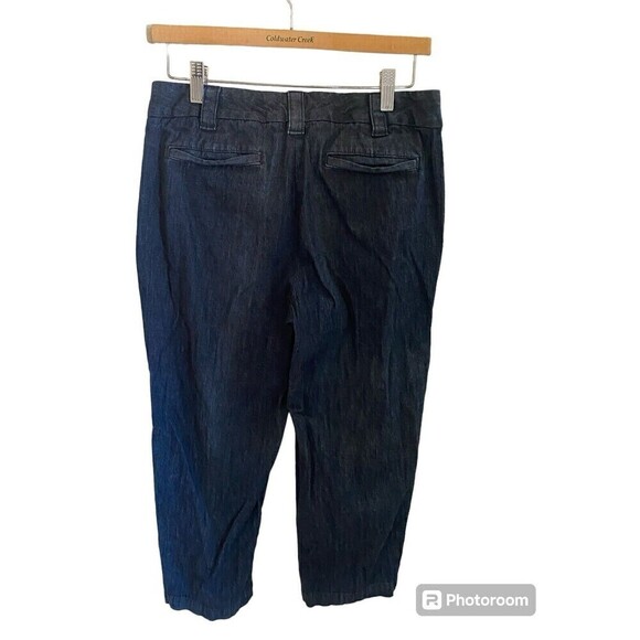 Lands'End Blue Denim Capri Pants Sz.6 - Picture 2 of 3